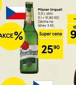 Tesco Pivo pilsner urquell nabídka