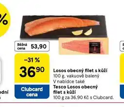Tesco Losos obecný filet s kůží nabídka