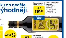 Tesco Fernet stock citrus standard nabídka