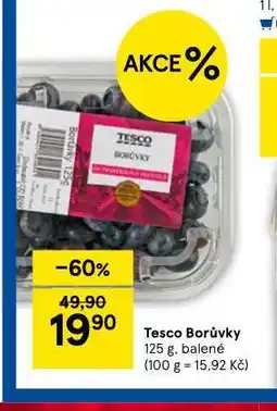 Tesco Borůvky nabídka