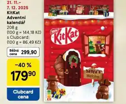 Tesco Kitkat adventní kalendář nabídka