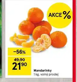 Tesco Mandarinky nabídka
