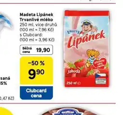 Tesco Madeta lipánek trvanlivé mléko nabídka