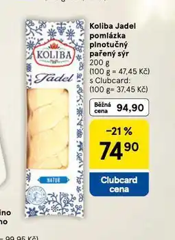 Tesco Koliba jadel pomlázka plnotučný pařebý sýr nabídka