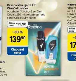 Tesco Rexona men ignite kit vánoční balíček nabídka