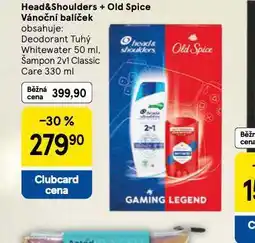 Tesco Head&shoulders + old spice vánoční balíček nabídka