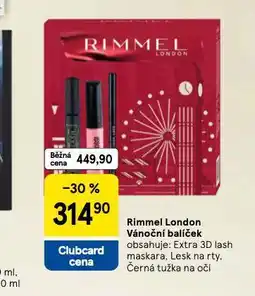 Tesco Rimmel london vánoční balíček nabídka