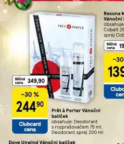 Tesco Pret a porter vánoční balíček nabídka