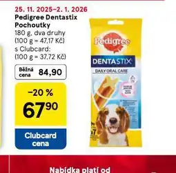 Tesco Pedigree dentastix pochoutky pro psy nabídka