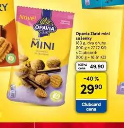 Tesco Opavia zlaté mini sušenky nabídka
