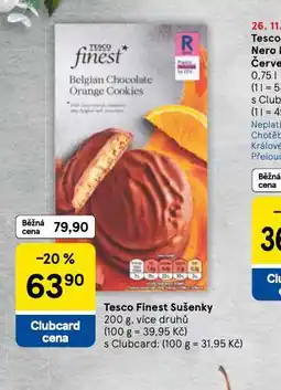 Tesco Tesco finest sušenky nabídka
