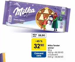 Tesco Milka tender winter nabídka