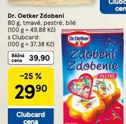 Tesco Dr. oetker zdobení nabídka
