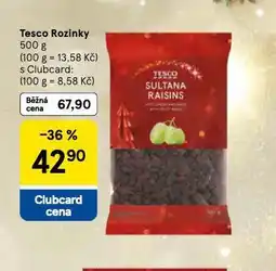 Tesco Rozinky nabídka