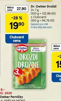 Tesco Dr. oetker droždí nabídka