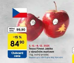 Tesco Jablko s vánočním motivem nabídka