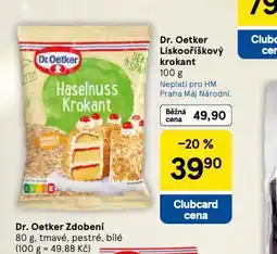 Tesco Dr. oetker lískooříškový krokan nabídka
