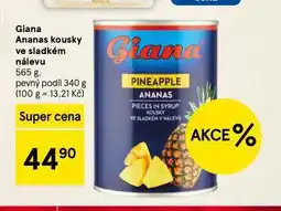 Tesco Giana ananas kousky nabídka