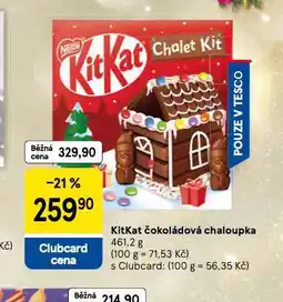 Tesco Kitkat čokoládová chaloupka nabídka