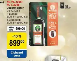 Tesco Jägermeister nabídka
