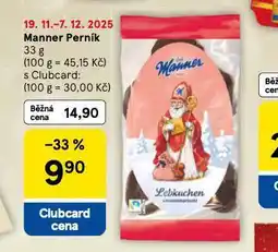 Tesco Manner perník nabídka