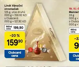 Tesco Lindt vánoční stromeček nabídka