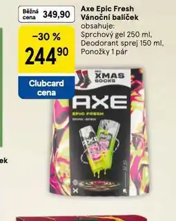 Tesco Axe epic fresh vánoční balíček nabídka