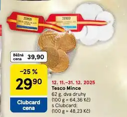 Tesco Tesco mince nabídka