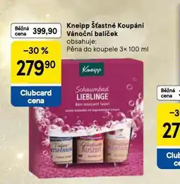 Tesco Kneipp šťastné koupání vánoční balíček nabídka