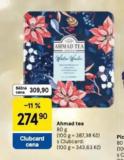 Tesco Ahmad tea nabídka