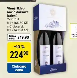 Tesco Vinný sklep sovín dárkové balení nabídka