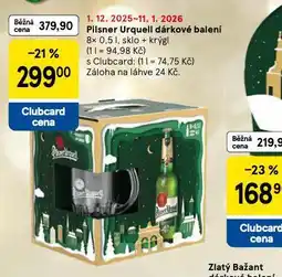 Tesco Pivo pilsner urquell dárkové balení nabídka