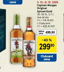Tesco Captaon morgan original spiced gold nabídka