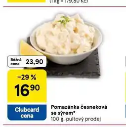 Tesco Pomazánka česneková se sýrem nabídka