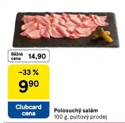 Tesco Polosuchý salám nabídka