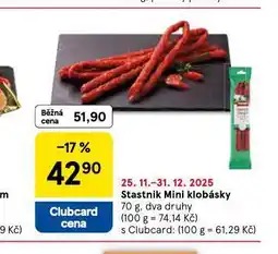 Tesco Mini klobásky nabídka