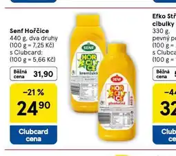 Tesco Senf hořčice nabídka