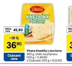 Tesco Vitana knedlíky s burizony nabídka
