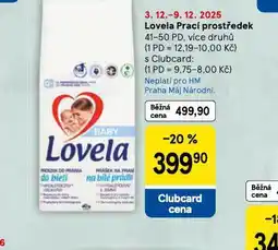 Tesco Lovela prací prostředek nabídka