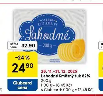 Tesco Lahodné směsný tuk 82% nabídka