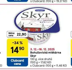 Tesco Bohušovická mlékárna skyr nabídka