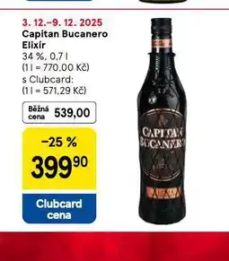 Tesco Capitan bucanero elixír nabídka