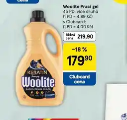 Tesco Woolite prací gel nabídka