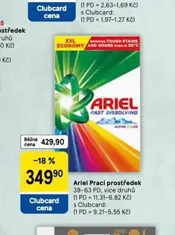 Tesco Ariel prací prostředek nabídka