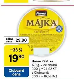 Tesco Hamé paštiky nabídka