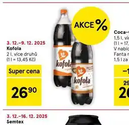 Tesco Kofola nabídka