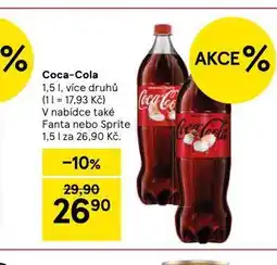 Tesco Coca cola, fanta, sprite nabídka
