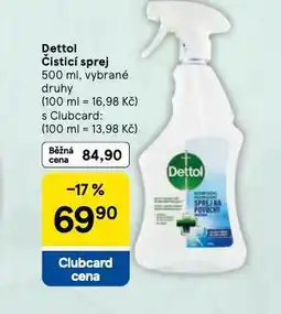 Tesco Dettol čistící spreej nabídka