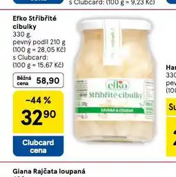 Tesco Efko stříbřité cibulky nabídka
