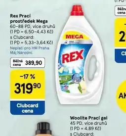 Tesco Rex prací prostředek mega nabídka